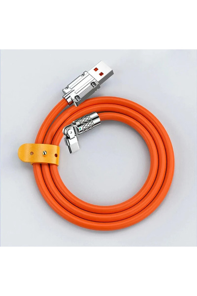 northcity n 180° Döner Başlıklı USB Type-C 120W Hızlı Şarj Kablosu 1m - 6A Sü...