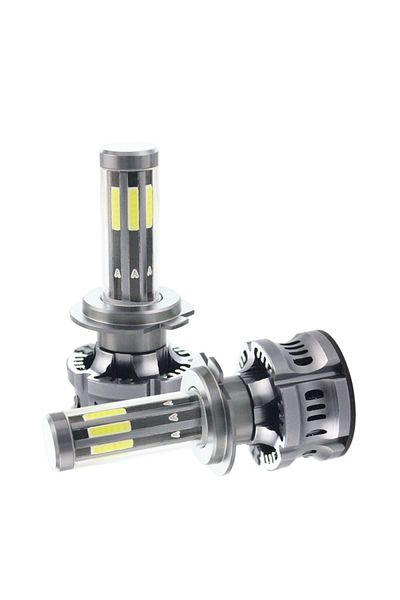 TECHSTAR Set de 2 LED-uri auto Techstar® N8, H7, 50w, 5500 lumeni, 3000K-8000K, AUTO, 12-24 volți, COB, Canbus,