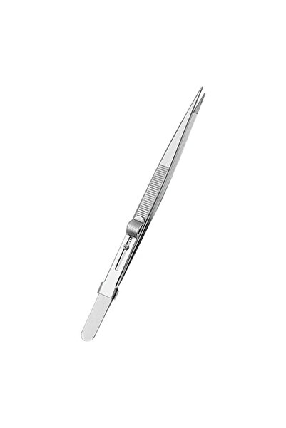 EZERE Ally Adjustable Tweezers Stainless Steel Straight Tip Tweezers-(5775) - Karbul6902-3131