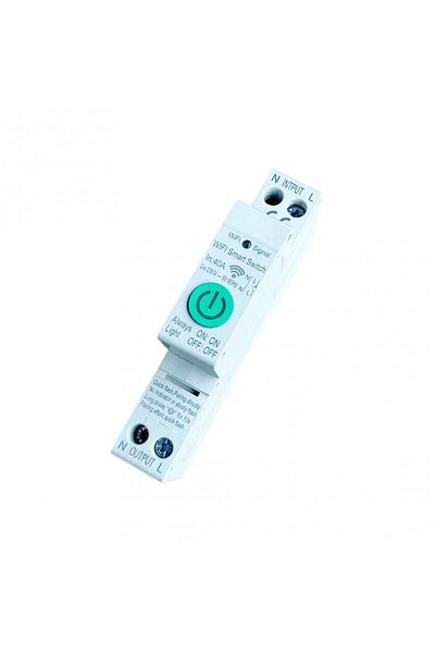 TECHSTAR ® Wifi Smart Circuit Breaker, Tuya/smartlife, 1 Pole, 1p N, Single Phase, 40a, Google Home A