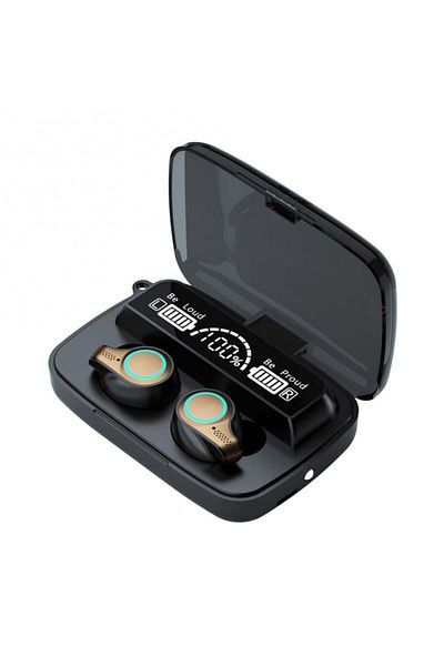 TECHSTAR Căști inteligente ® M9-18, fără fir, Bluetooth V5.1, tactile, afișaj digital, 2000 mAh, pentru iPhone