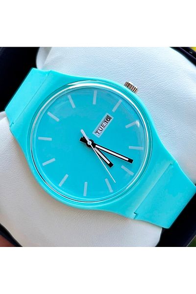 Weluxa Phosphorescent Scorpion Yelkovan Unisex Wristwatch with Silicone Band Calendar