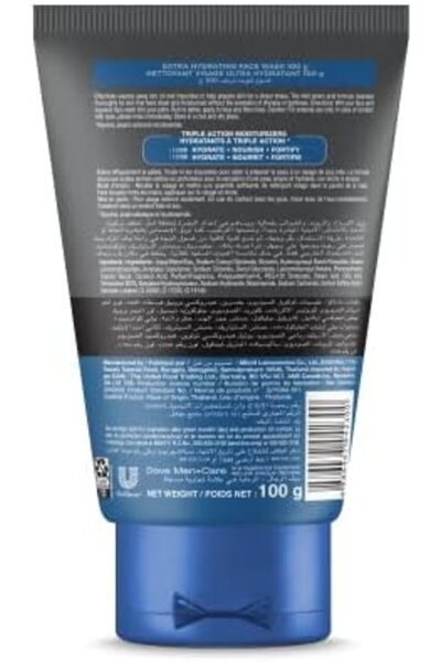 Dove Unilever Dove Men Care Replenish Face Wash 100ml