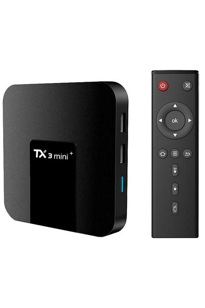 TECHSTAR Mini PC Tv Box Techstar® TX3 Mini+, Quad Core Amlogic S905X2 Processor, Android 11, UHD 4K, 4GB RAM,