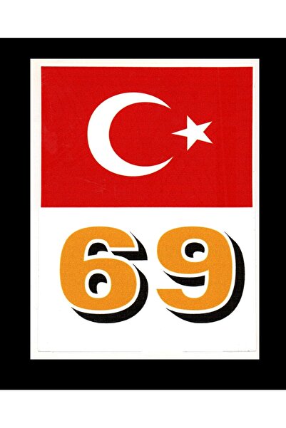 BsElektronik ملصق زجاج أمامي برمز لوحة ترخيص Bayburt 69 مع علم تركيا