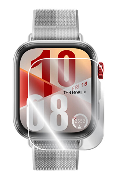THN MOBILE Huawei Watch Fit 4 Pro Uyumlu Akıllı Saat Esnek Nano Kırılmaz Ekra...