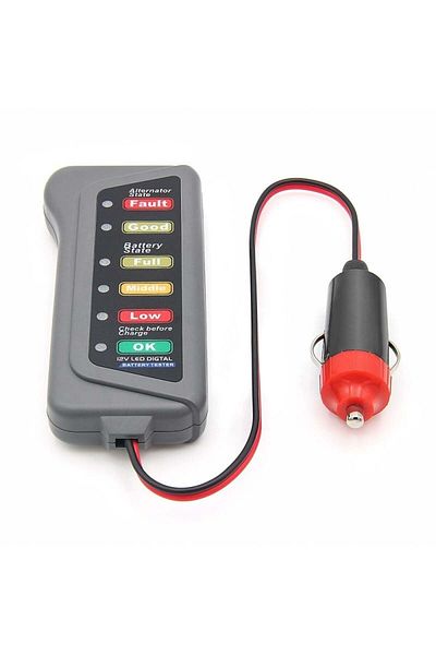 TECHSTAR ® Car Battery And Alternator Tester, Car Socket Connection, 12v, Easy To Use