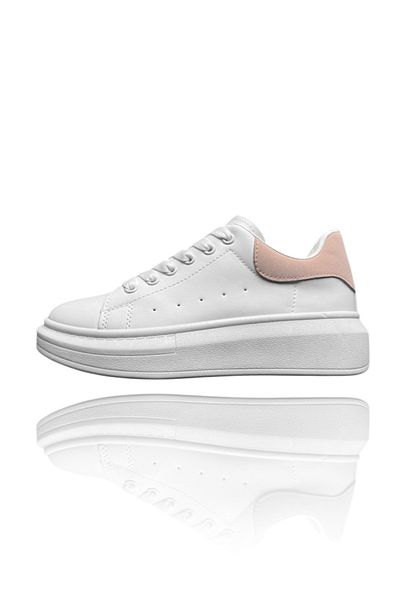 Casual Women's casual sneakers, made of eco-leather, 8901, pink