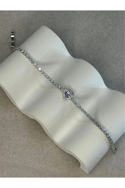 JUPİTER HOME Steel Waterway Bracelet Model Heart Bracelet Birthday Gift for Friend Lover