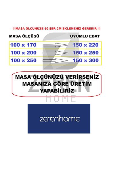 Zeren Home مفرش طاولة من الكتان والبوليستر بدون خياطة وكريمي