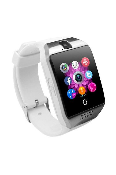 TECHSTAR Smartwatch Vogue Q18 Curved with Camera and Phone 3G White Display 1.54" Bluetooth