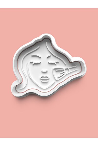 AKTASTORE قالب بسكويت نسائي للمكياج وقالب عجينة السكر