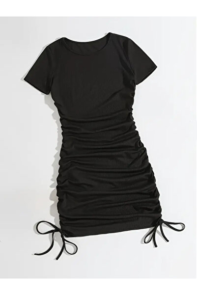 MANCY Rochie cu mânecă scurtă cu șnur