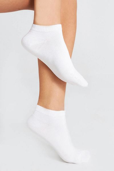 kidy Unisex Plain White Ankle Booties Socks Set