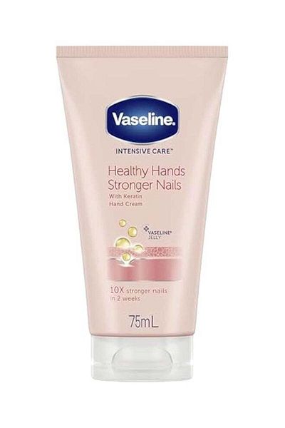 Vaseline Intensive Care Keratin Nail And Hand Cream Clear 75ml