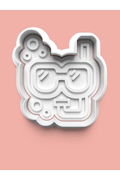 AKTASTORE قالب كوكيز للنظارات البحرية وقالب عجينة السكر