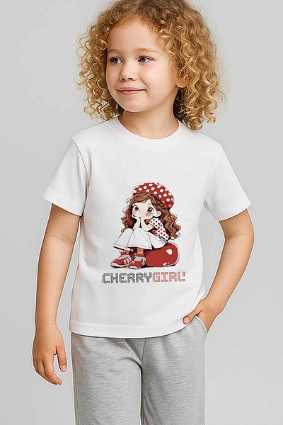 peki baby&kids Well, Summer Girl Lakos-Penye Cherry Girl Pajama Set 19595
