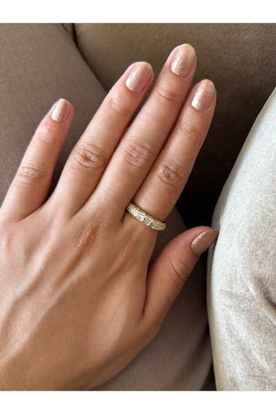 MODA Ayarlanabilir Zirkon Taşlı Yüzük