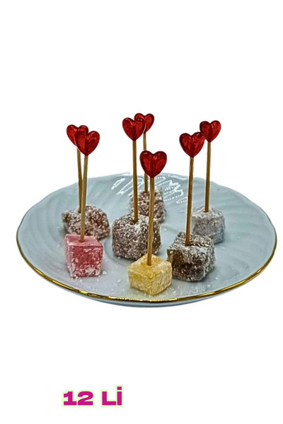 Baloncu Dede Kalpli Pasta Kek İçin Kürdan Sevgili ve Özel Gün Doğum Günü İçin...