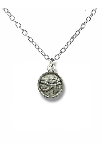 Herşey Nota Eye of Ra Locket Unisex Necklace – with 60 cm Chain, Ancient Egyptian Symbol