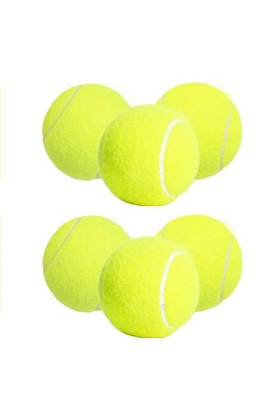 TrioStore Set de 6 Mingi Profesionale de Tenis de Camp pentru Caini, TrioStore®, Cauciuc/Polipropilena, 6.5 c
