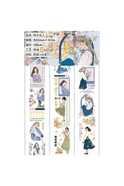İthal H5-2M Girl Washi Tape