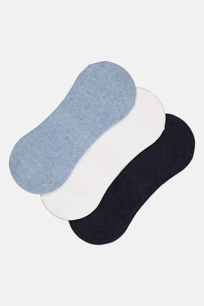 RBX Men 3 Pairs Solid Ankle Socks, Multicolor
