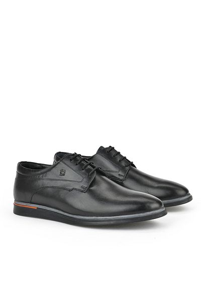 Ziya , Men's Genuine Leather Shoes 151985Z0203 Black