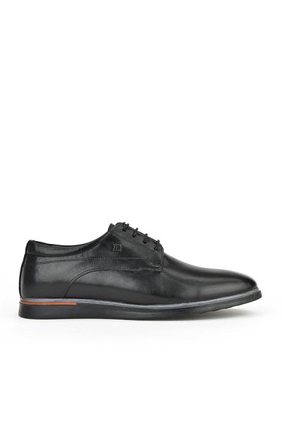 Ziya , Men's Genuine Leather Shoes 151985Z0203 Black