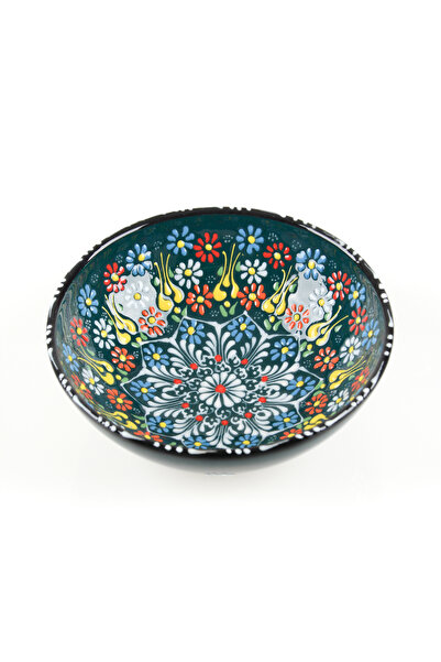 ADEN LİNA ART WORKSHOP وعاء سيراميك مصنوع يدويًا مقاس 20 سم مع زخارف التوليب ...