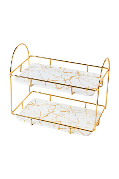 sharpdo Simple Modern Metal Table Rack Household Multi-Purpose Storage Rack Ornaments