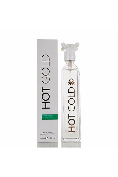 Benetton Hot Gold Eau De Toilette For Women - 100ml Perfume Spray | Elegant & Sensual