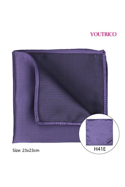 Youtrico Handkerchief-23*23cm,Suit Jacket with Pocket Collar-Foldable Polyester Silk,Portable