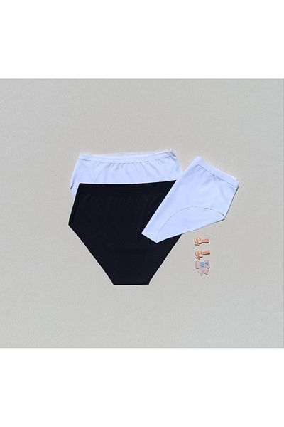 siyalife Women's Lycra Shaping Seamless Laser Cut No Trace 3-Piece Panties Bikini Slip