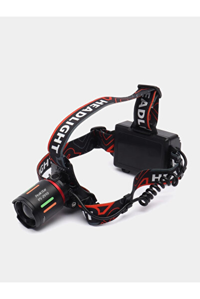 Belle Fusion Ps-2910 Şarjlı Profesyonel Zoomlu Kamp Avcı Balıkçı Kafa Lambası...