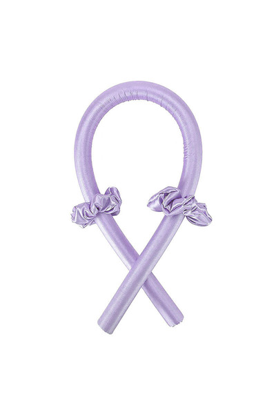 Tinybabyconcept 6 Piece Satin Sleeping Set Pillow Case Bordered Eye Mask Scrunchie Heatless Shaping Hair Roller Set