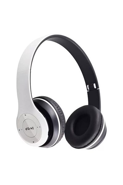 OEM Casti wireless P47, Bluetooth 5.0 + Edr, Stereo, Radio FM, MP3, microfon, alb