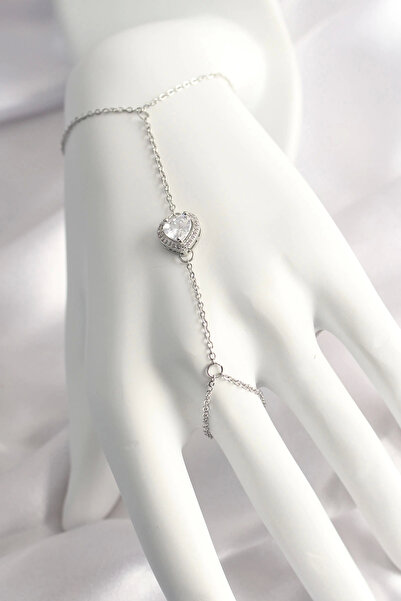 Belle Fusion BFS 316L ستيل فضي اللون على شكل قلب موديل شاهمران