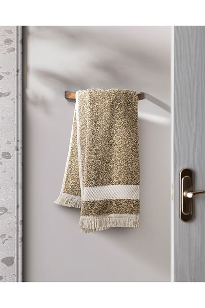 Madame Coco Brest 100% Cotton Face Towel - Khaki - 50X80 cm