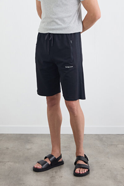 Fulla Moda Шорти з еластичним поясом і кишенею на блискавці