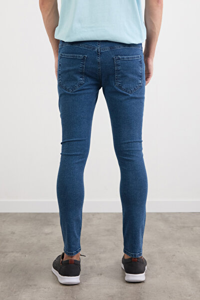 Fulla Moda Skinny Jean παντελόνι με φερμουάρ