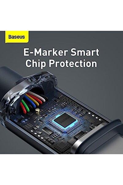 Baseus PD 100W Type C Cable, Braided Fabric High-Speed 480 Mbps Data Transfer Cable for iPhone 15 Pr