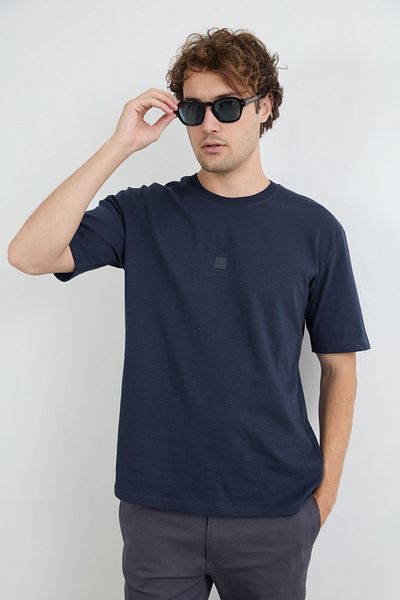 Fulla Moda Μπλουζάκι με ανάγλυφο σλόγκαν