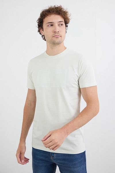Fulla Moda Μπλουζάκι με ανάγλυφο τυπωμένο κείμενο Focus