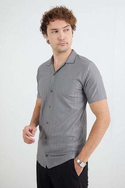 Fulla Moda Βασικό ριγέ πουκάμισο