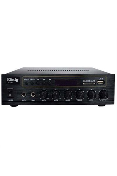 Angel Of Life König K-100 - 80 Watt Usb/Bluetooth/2 Mic Input Transformer Amplifier