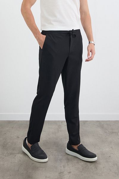 Fulla Moda Παντελόνι Jogger με δεμένη μέση και τσέπες