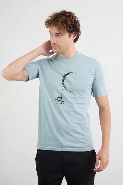 Fulla Moda Tricou cu decolteu cu imprimeu astronaut