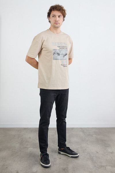 Fulla Moda Μπλουζάκι με στάμπα Brooklyn Summer Oversize