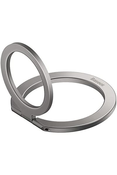 Baseus Halo Series Cell Phone Ring Holder Stand, 360° Rotation Magnetic Ring Stand for Magnetic Wir